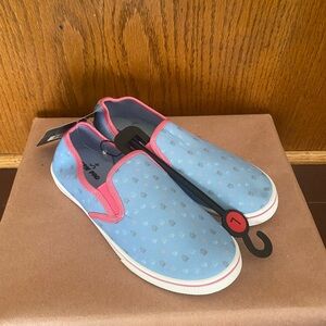 “New Arrivals” Children’s Girls Activ Pro Slip-On Sneakers In Size L blue & pink